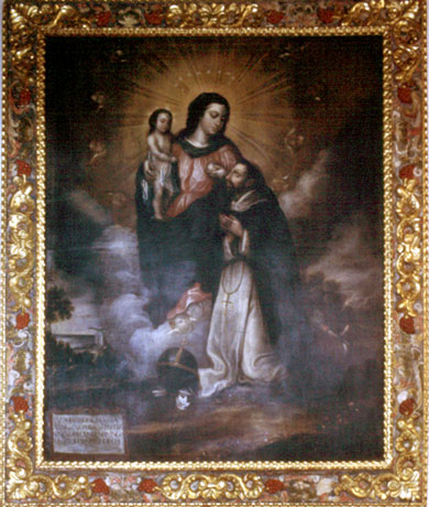 El santo rosario fue revelada por nuestra Señora a Santo Domingo 