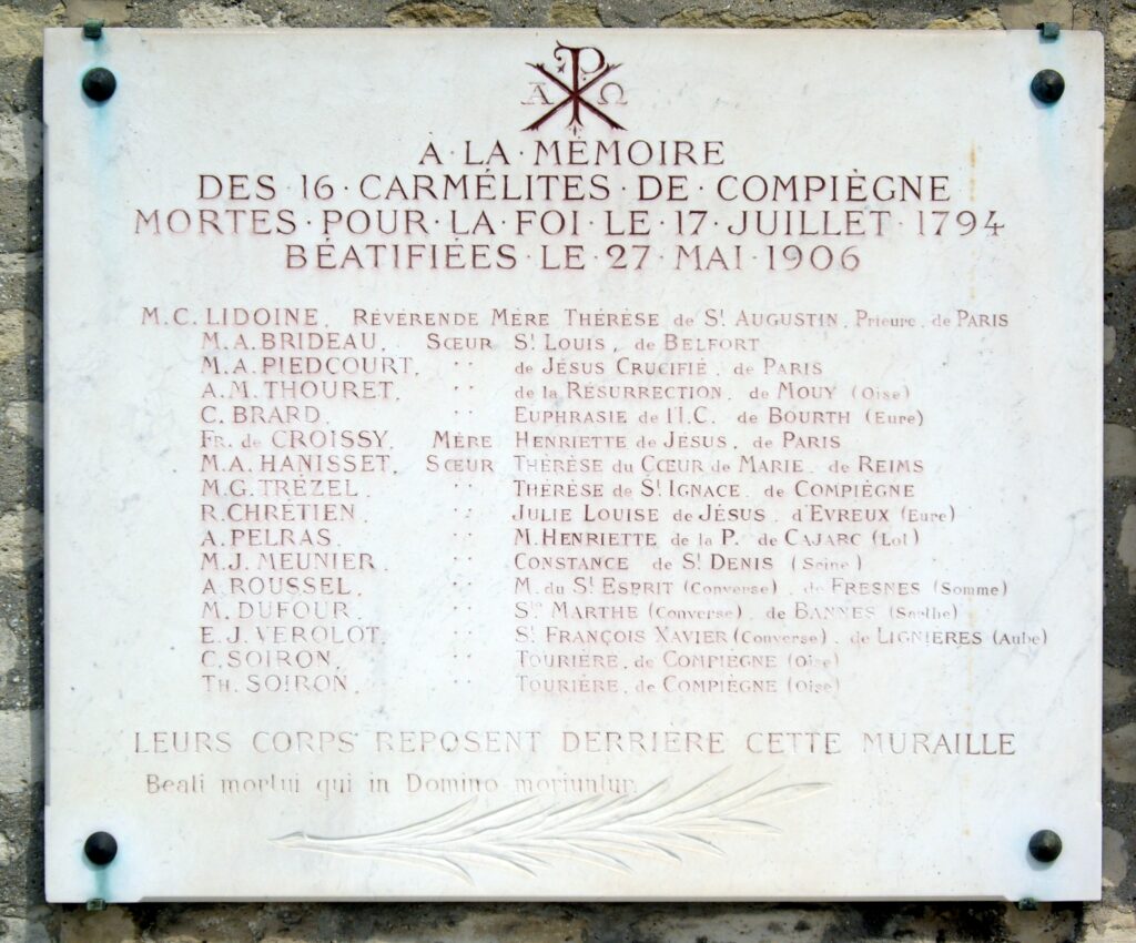 Beatas Carmelitas de Compiègne